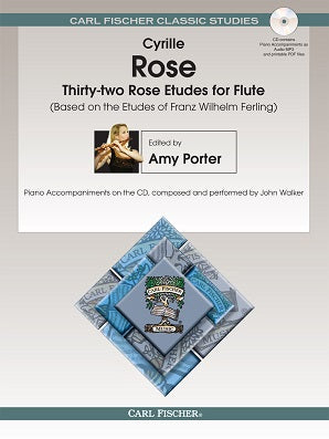Ferling - 32 Rose Etudes for Flute Bk/Cd