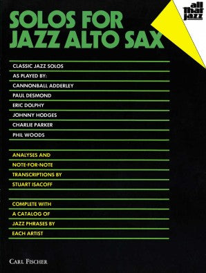 All That Jazz Solos For Alto Sax