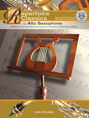 Repertoire Classics for Alto Sax Bk/Cd, Patrick Lee