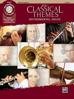 Easy Classical Themes Instrumental Solos Asax Book/CD