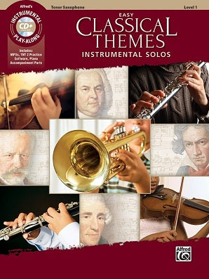Easy Classical Themes Instrumental Solos Tsax Book/CD