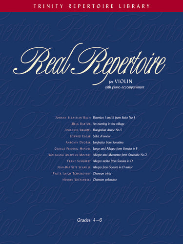 Real Repertoire for Violin- Violin/Piano