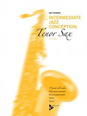 Snidero Jim - Intermediate Jazz Conception Tenor Sax Book/CD