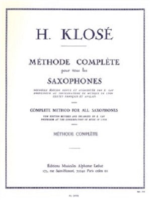 Klose Complete Method for Saxophone