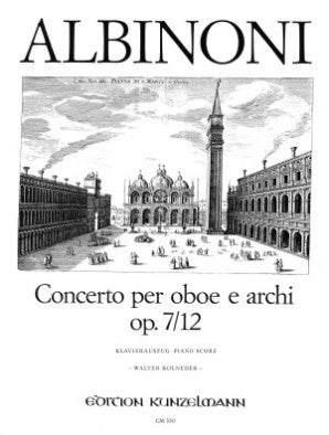 Albinoni, Giovananni Tomaso - Oboe Concerto in C Op 7 No 12 Ob/Pno