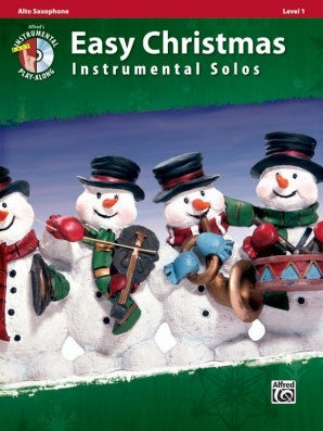 Easy Christmas Instrumental Solos Alto Sax Book/CD