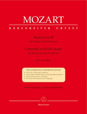 Bassoon Concerto in Bb Major K 191 Bassoon/Piano, Mozart