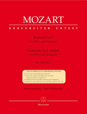 Mozart, Oboe Concerto in C Major K 314 Oboe/Piano