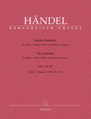 Handel 6 Sonatas for Oboe and Continuo Book 2