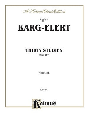 Karg-Elert Thirty Studies Op 107 for Flute