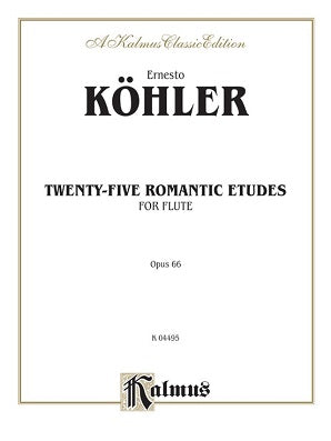 Kohler 25 Romantic Etudes for Flute Op 66