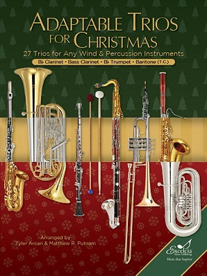 Adaptable Trios for Christmas - Clarinet/Trumpet/Bass Clarinet/Baritone(T.C)