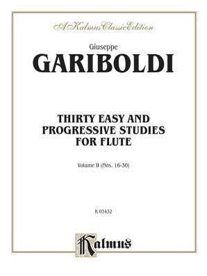 30 Easy and Progressive Studies for Flute Volume II Nos 16-30