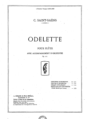 Saint Saens - Odelette Op. 162 (Durand)