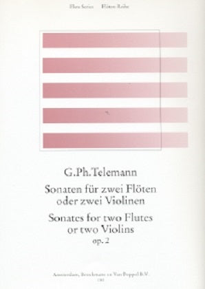 Telemann - 6 Sonatas OP 2 (6 Duets) 2 Flutes (Broekmans en van Poppel )