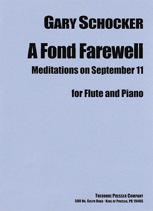 Schocker, G - A Fond Farewell for flute and piano
