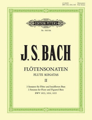 Bach J S - Sonatas Vol 2(Urtext) BWV 1033 - 1035 (Peters) FLT/PNO/CD