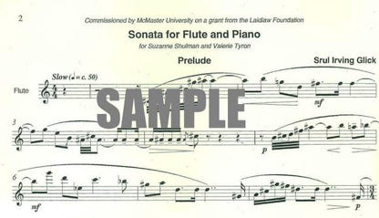 Glick,  Irving - Sonata for flute and piano