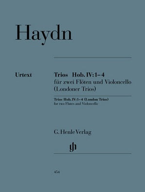 Haydn Trios Hob. IV:1-4 for two Flutes and Cello (London)