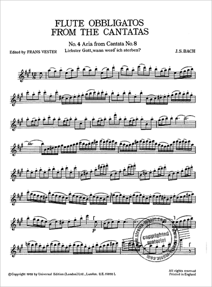 Bach, J S - Flute Obbligatos from the Cantatas