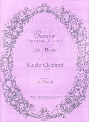 Clementi, Muzio  - Rondo (From Sonatina, Op. 36, No. 5) - for 3 Flutes