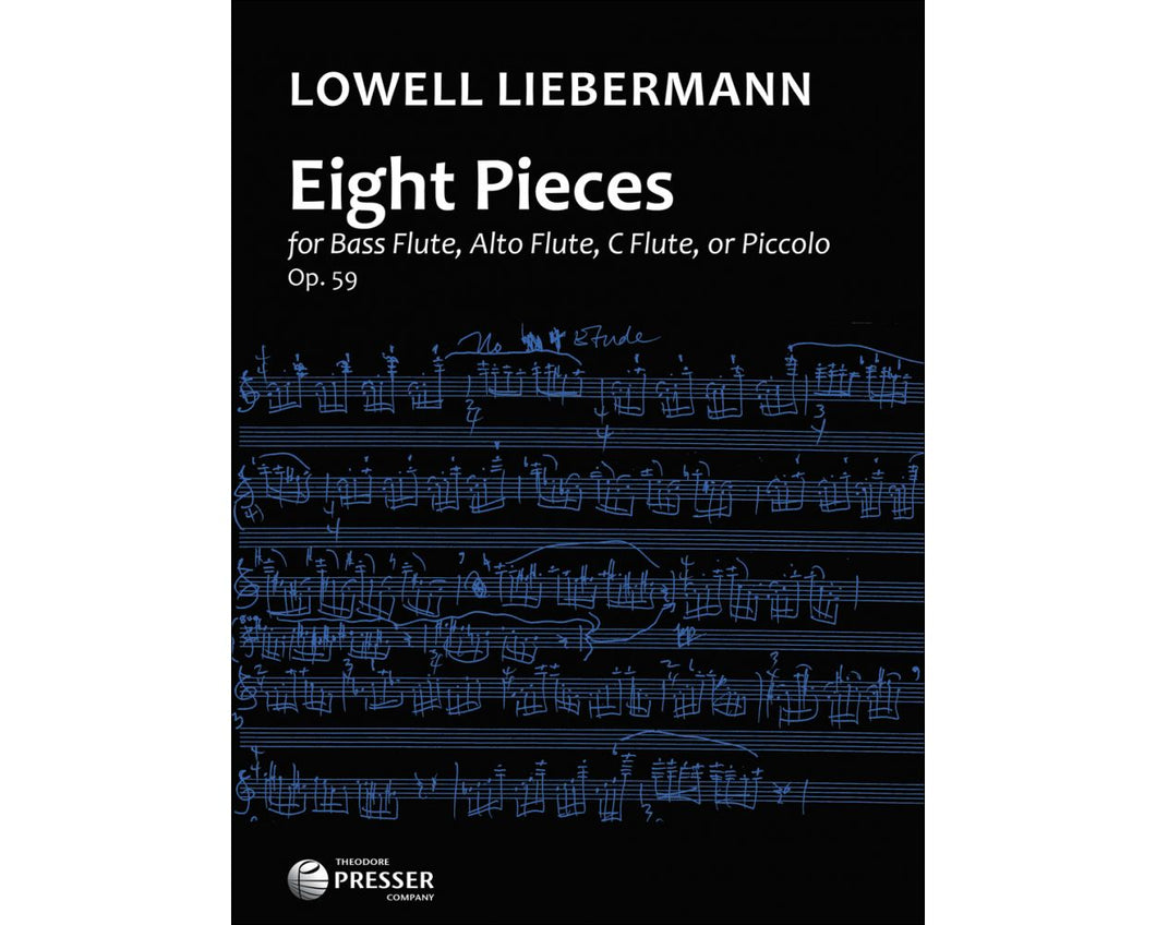Liebermann - Eight Pieces Op. 59 for Bass Flute or Alto Flute or C Flute or Piccolo (Presser)