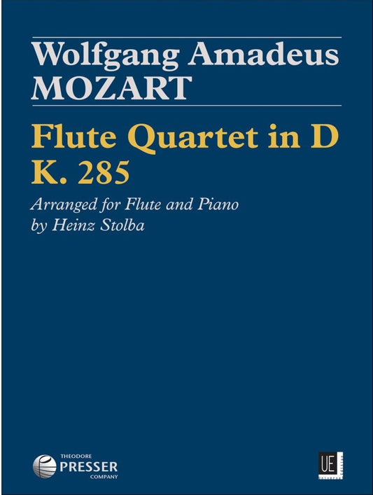 Mozart - Flute Quartet In D, K. 285  - Arranged for Flute and Piano