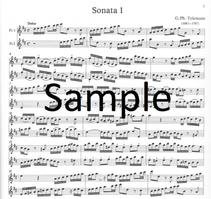 Telemann - 6 Sonatas OP 2 (6 Duets) 2 Flutes (Broekmans en van Poppel )