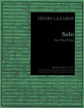 Lazarof, Henri  - Solo For Alto Flute