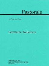 Tailleferre, Germaine  - Pastorale For Flute and Piano