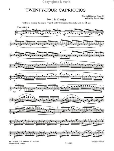Boehm - 24 Studies Opus 26 - Flute (Chester)