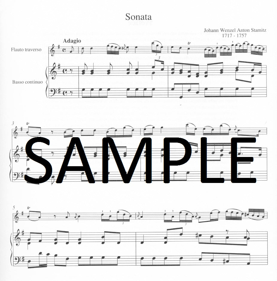 Stamitz Johann - Sonata in G Major Flute/Piano