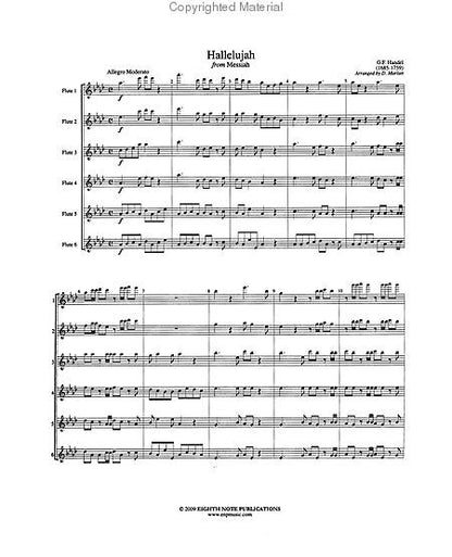 Handel/Marrlat - Hallelujah (from Messiah) for 6 flutes