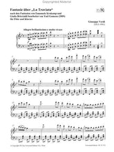 Verdi, - Giuseppe  Fantasy on "La Traviata" for flute and piano (UE)