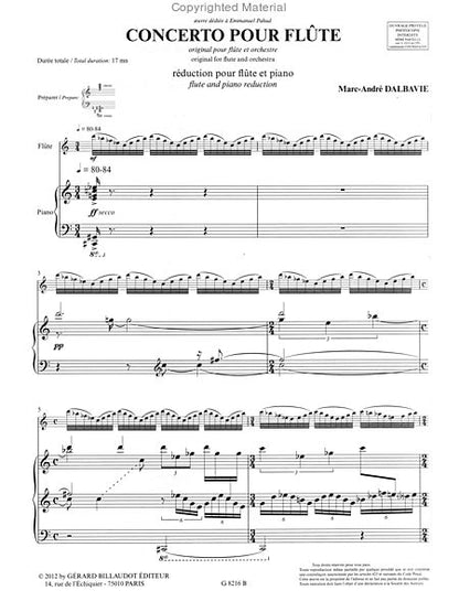 Dalbavie ,Marc-Andre  - Concerto Pour Flute