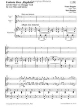 Verdi, Giuseppe - Franz Doppler; Karl Doppler: Fantasy on "Rigoletto" for 2 flutes and piano op. 38 (UE)