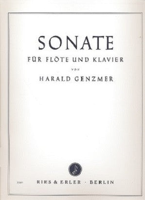 Genzmer - Sonata for flute and piano (Ries & Erler Berlin)