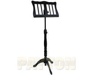 Music Stand - Wooden tripod base Black