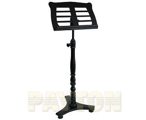 Music Stand - Wooden Low Base Black