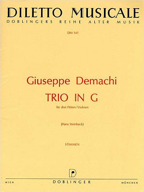 Demachi Giuseppe Trio in G for 3 flutes