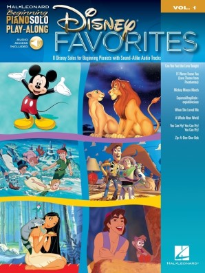 Disney Favorites- Beginning Piano Solo Play-Along Volume 1