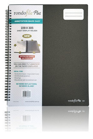 Rondofile Plus (229 x 305) 20 Black Cover (20 sheets)