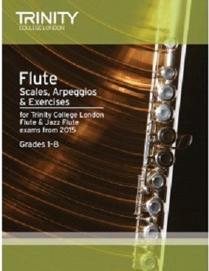 Trinity Flute Scales, Arpeggios & Exercises Grades 1–8 from 2015