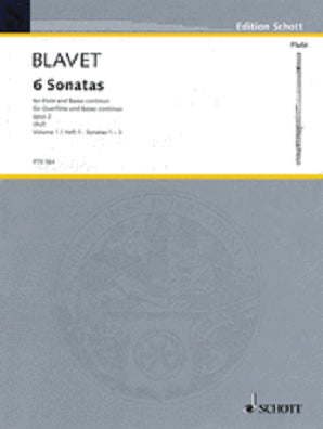 Blavet  Michel - 6 Sonates Op.2, Vol.1 (Flute & Piano) (Schott)