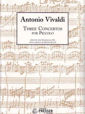 Vivaldi, Antonio  - Three Concertos for Piccolo