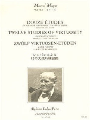 Moyse, Marcel 12 studies of virtuosity for flute (Leduc)