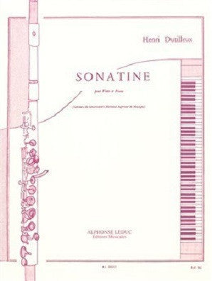 Dutilleux: Sonatine Flute Traversière Et Piano (Leduc)