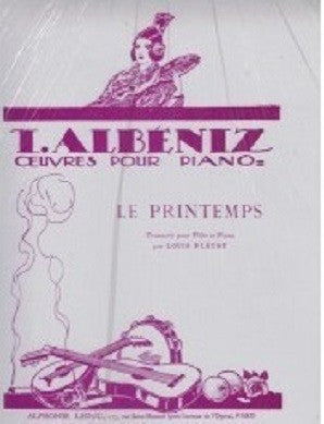 Albeniz - Primtemps for flute and piano (Leduc)
