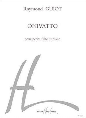 Guiot, Raymond - Onivatto for piccolo and piano