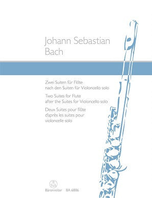 Bach, Johann Sebastian- (arr. Joachim Linckelmann): Two Suites for Flute (after the Suites for Violoncello solo BWV 1007, 1009) (Barenreiter)